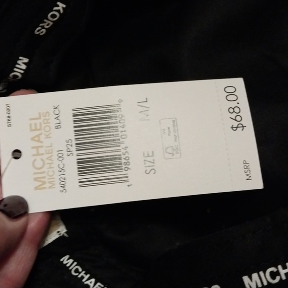 Michael By Michael Kors Black Hat. NWT Size M/L main image 4